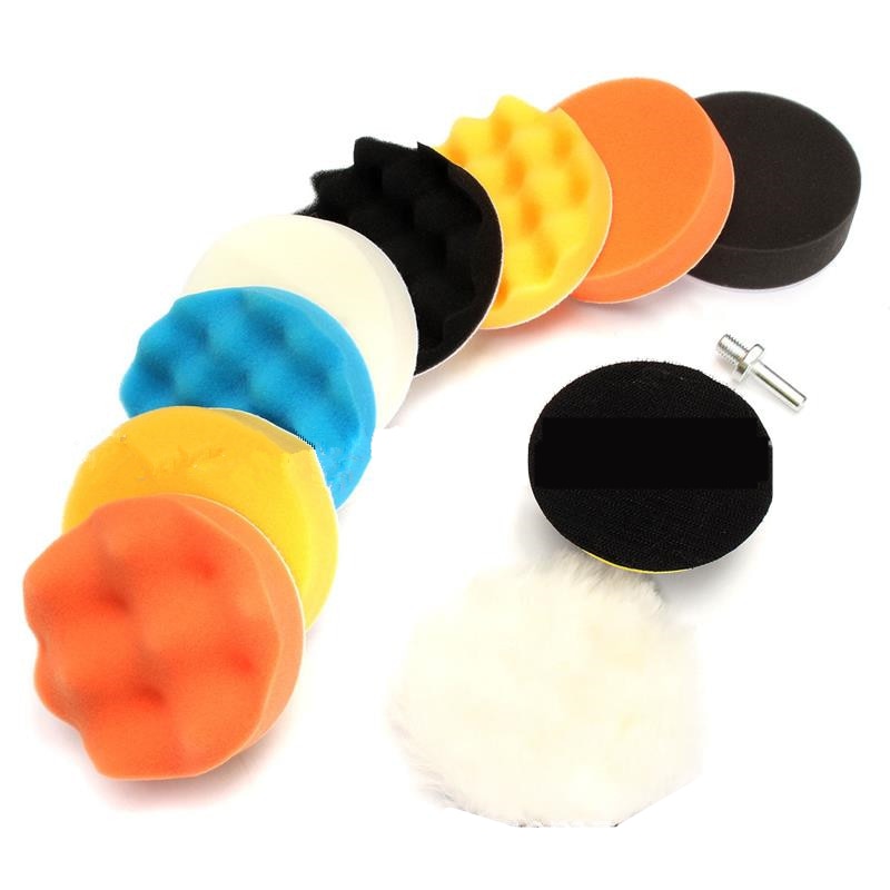 CAR POLISHING AND WAXING SPONGE SET ( 11 pcs )