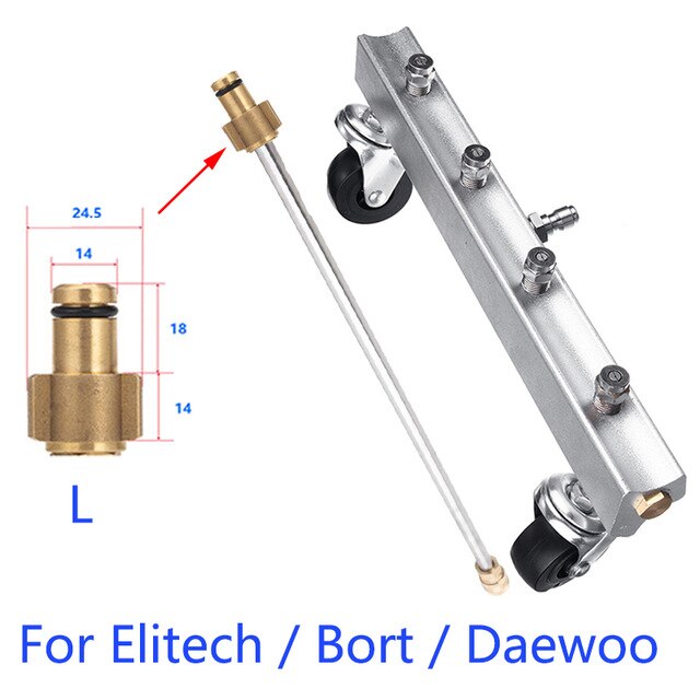 AUTOMOBILE CHASSIS CLEANING AND ROAD CLEANING NOZZLE